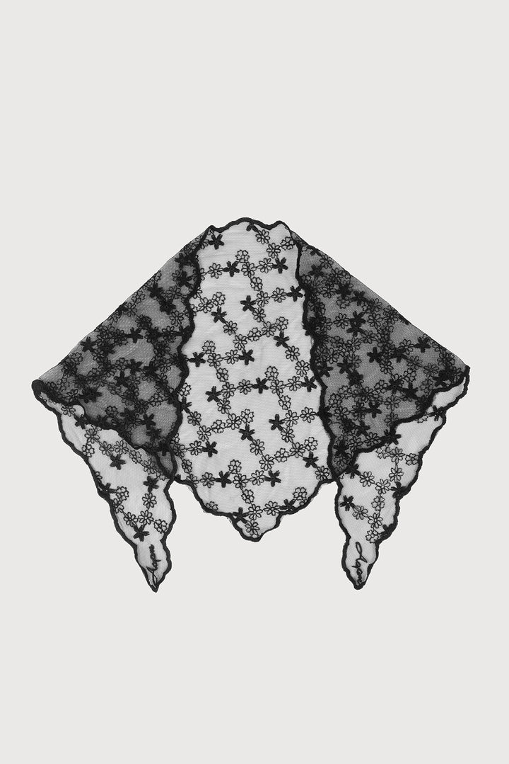 Embroidered Lace Bandana