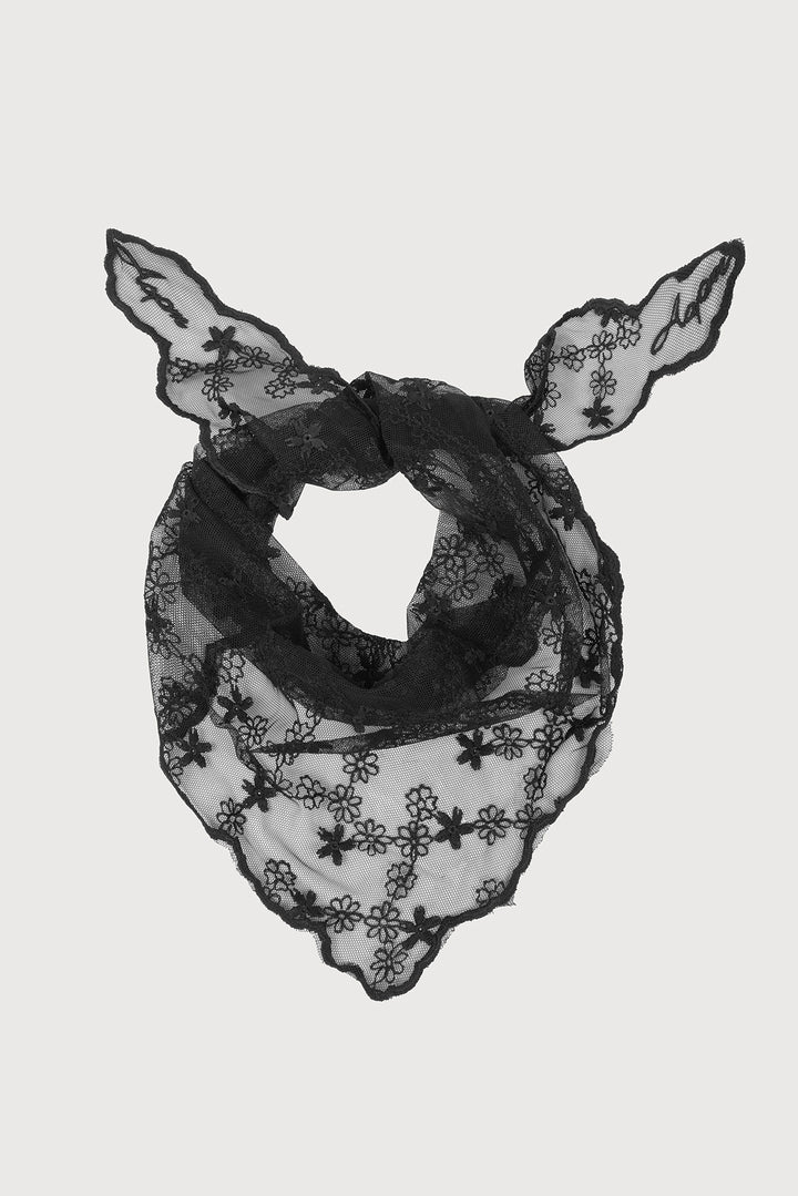 Embroidered Lace Bandana