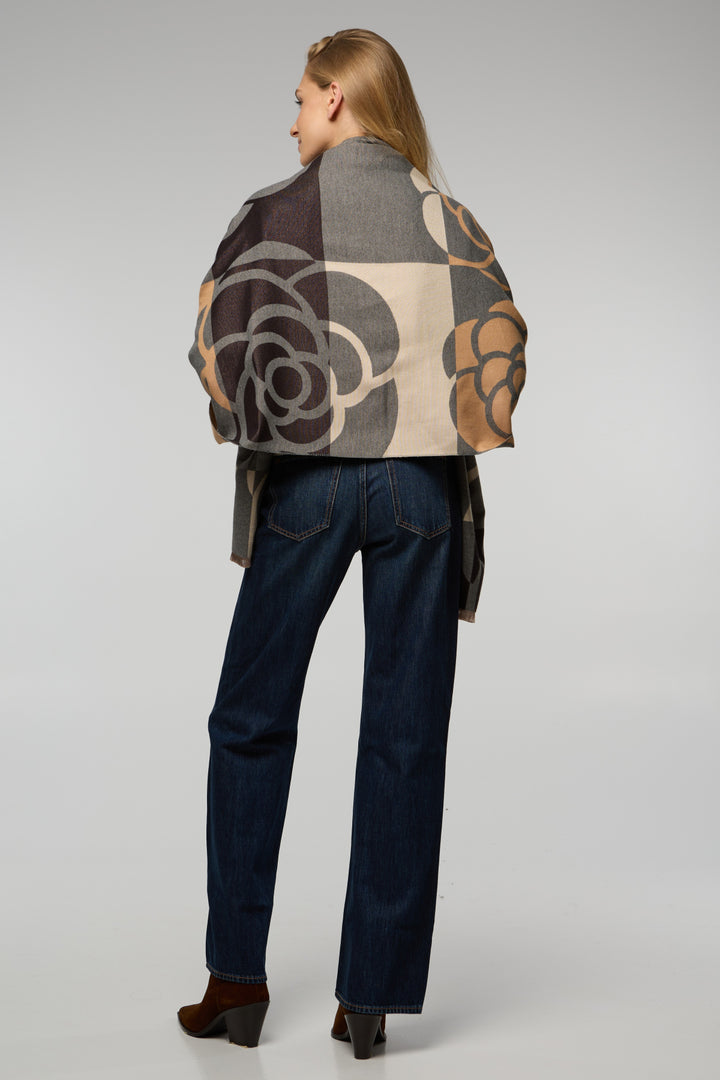 Geo Floral Reversible Scarf