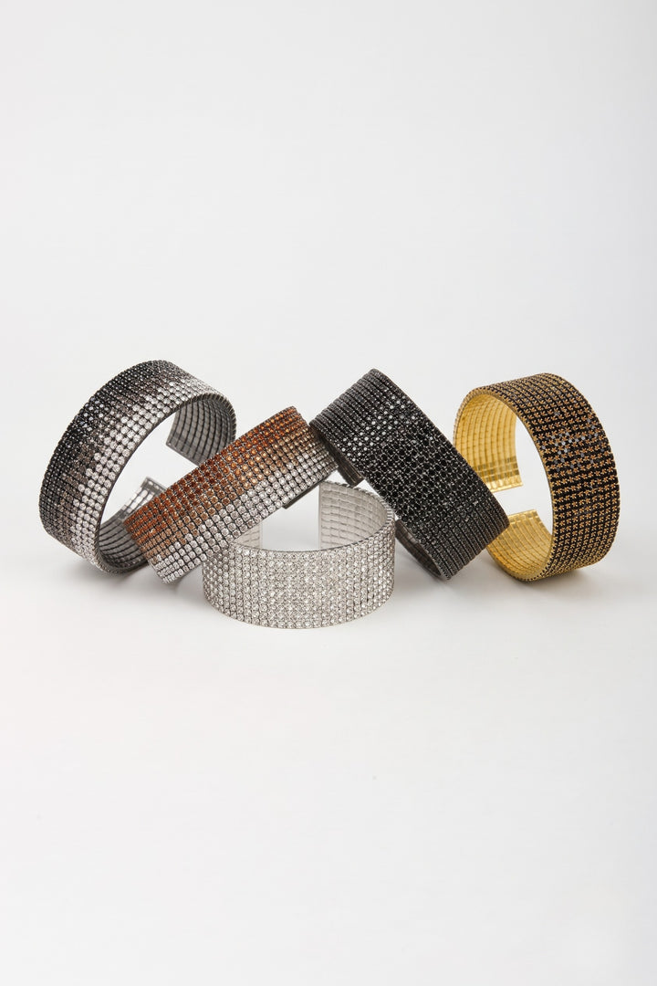 Crystal Row Cuff Bracelet