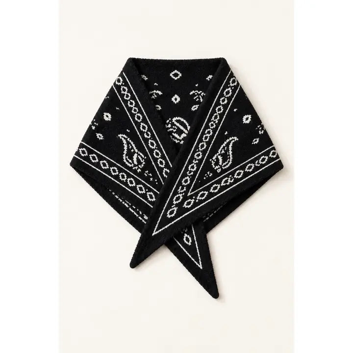 Paisley Pull Through Triangle Scarf