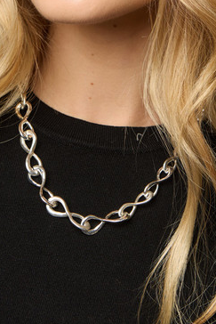 Infinity Link Collar Necklace