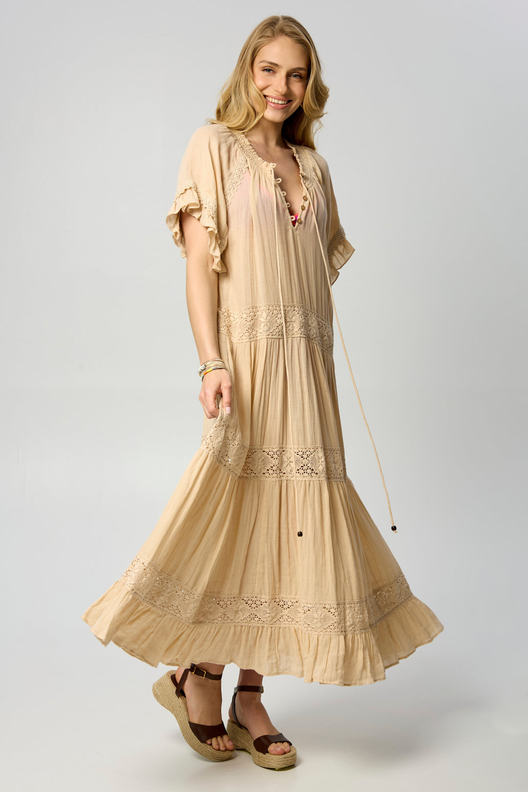 Cotton Long Cover Up Dress