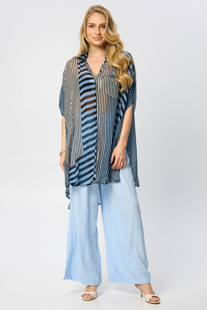 Oversized Striped Shirt
