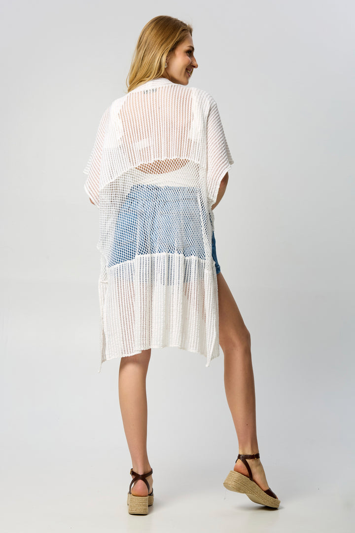 Open-Knit Cover-Up Mixed Media