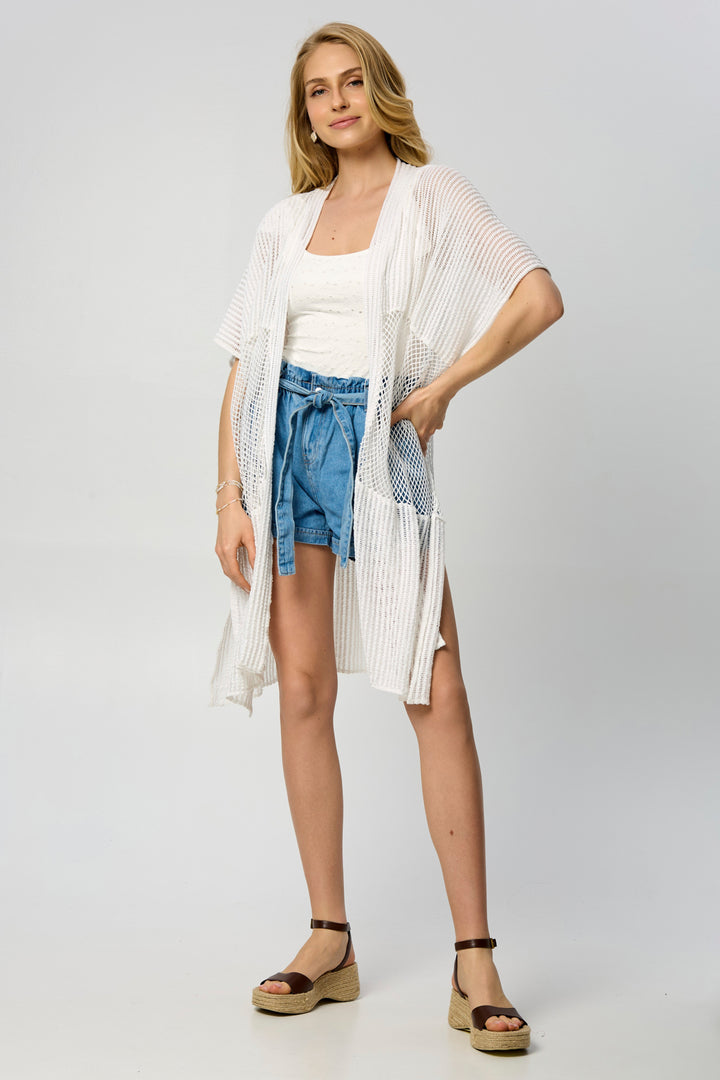 Open-Knit Cover-Up Mixed Media