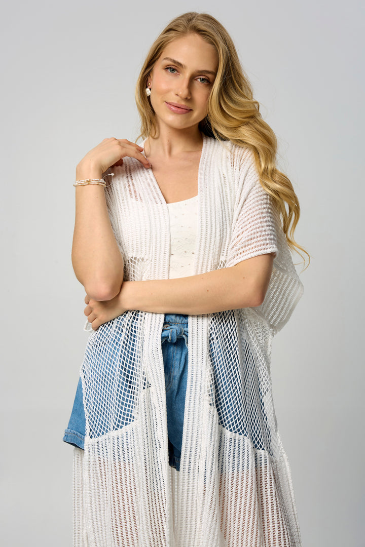Open-Knit Cover-Up Mixed Media