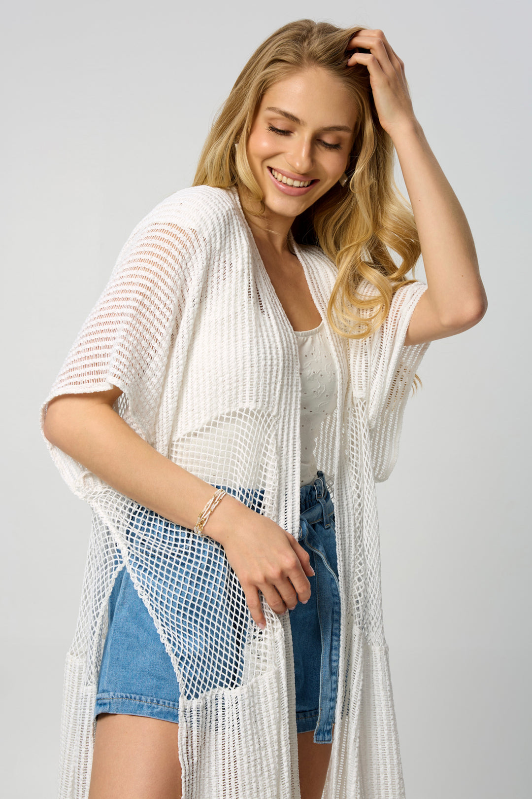 Open-Knit Cover-Up Mixed Media