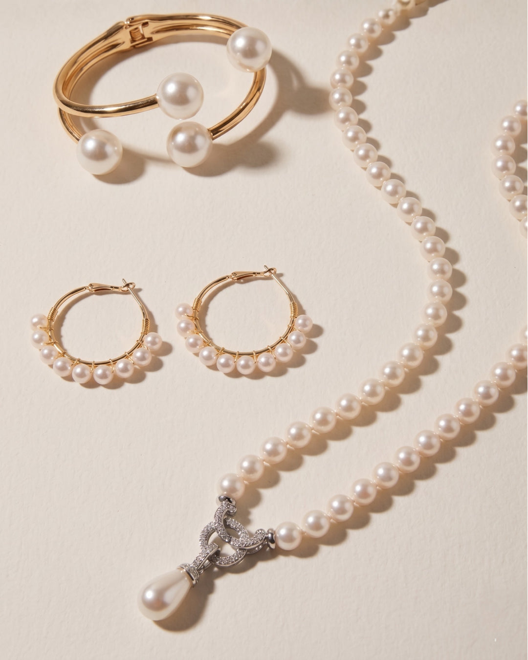 Pearl Jewelry Bundle Set