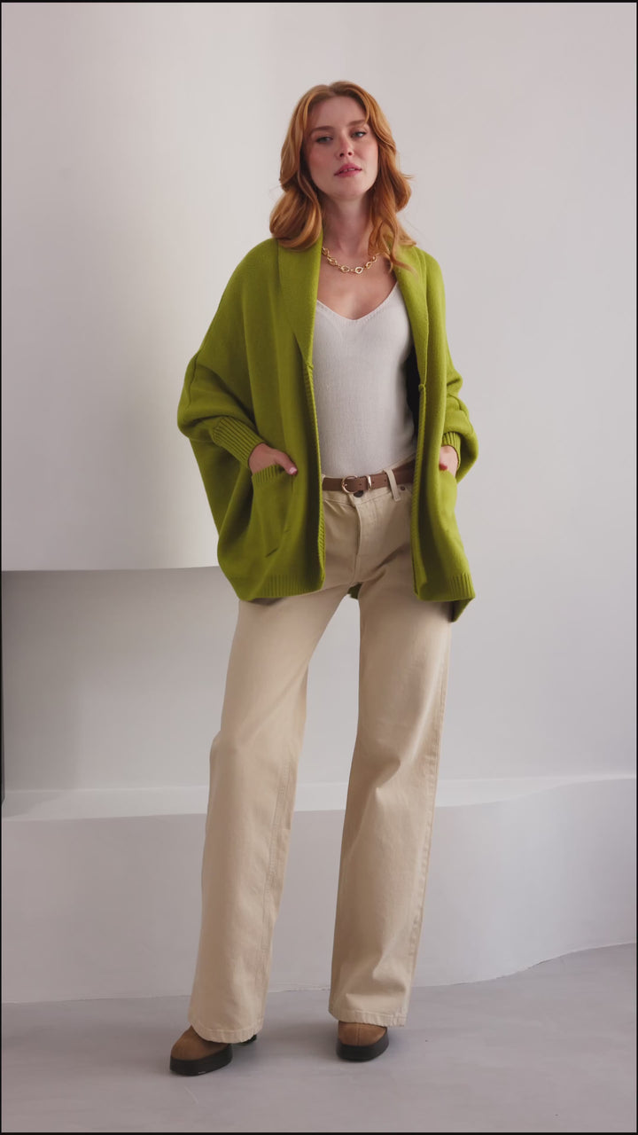 Open Front Oversized Cardigan