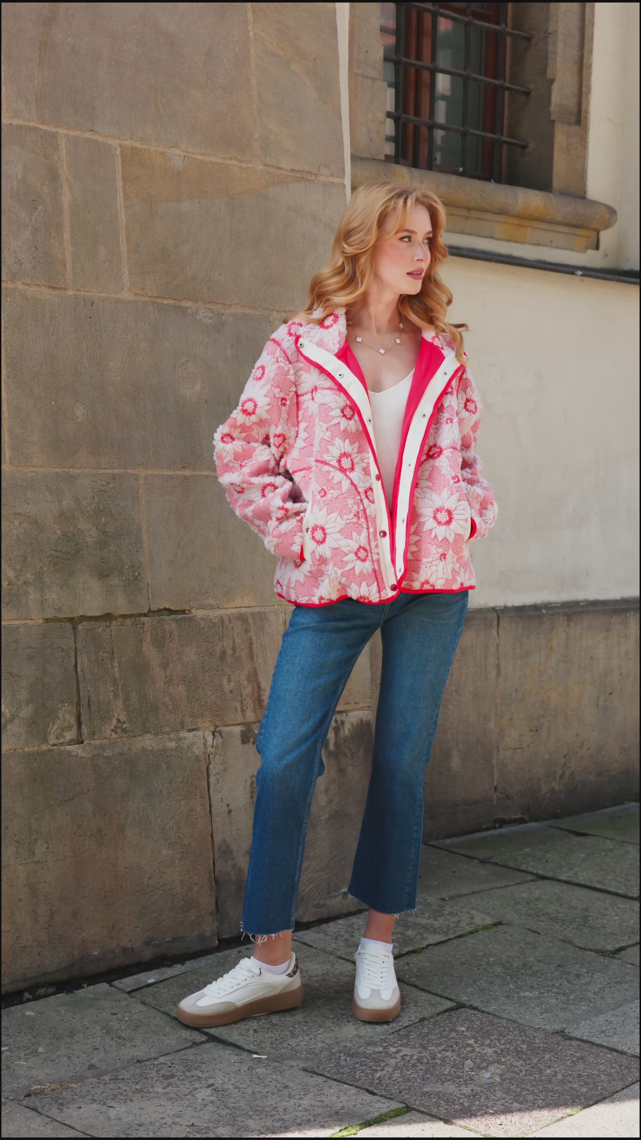 Floral Sherpa Jacket – Saachi Wholesale