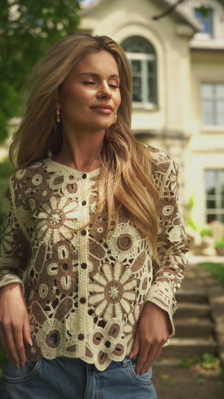 Flower Crochet Jacket