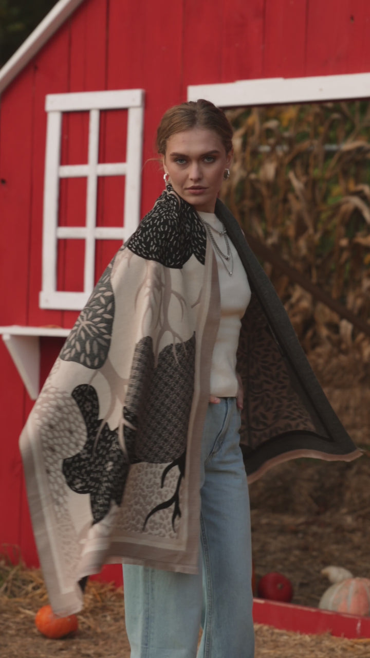 Growing Tree Reversible Scarf