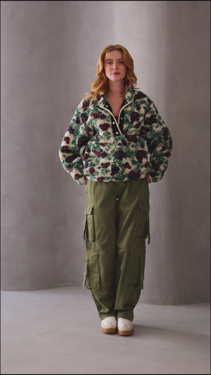 Floral Sherpa Jacket