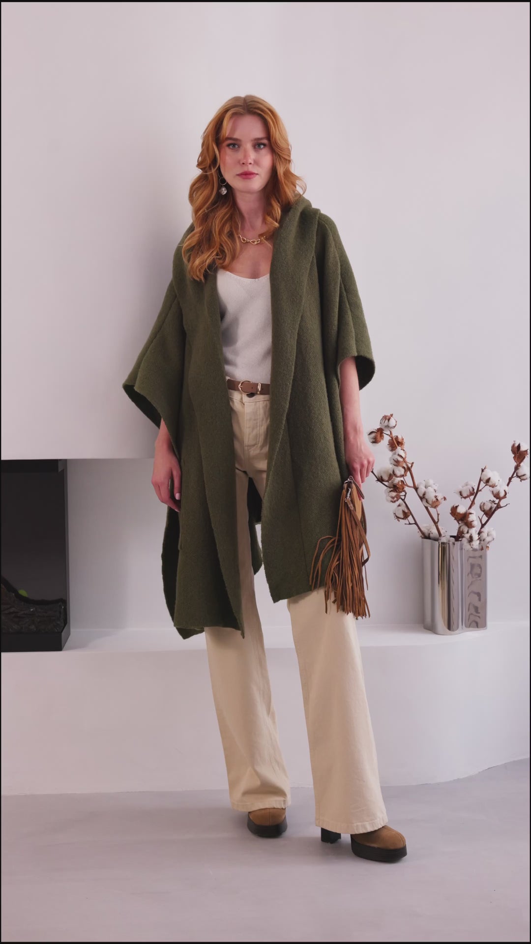 Oversized Hooded Kimono