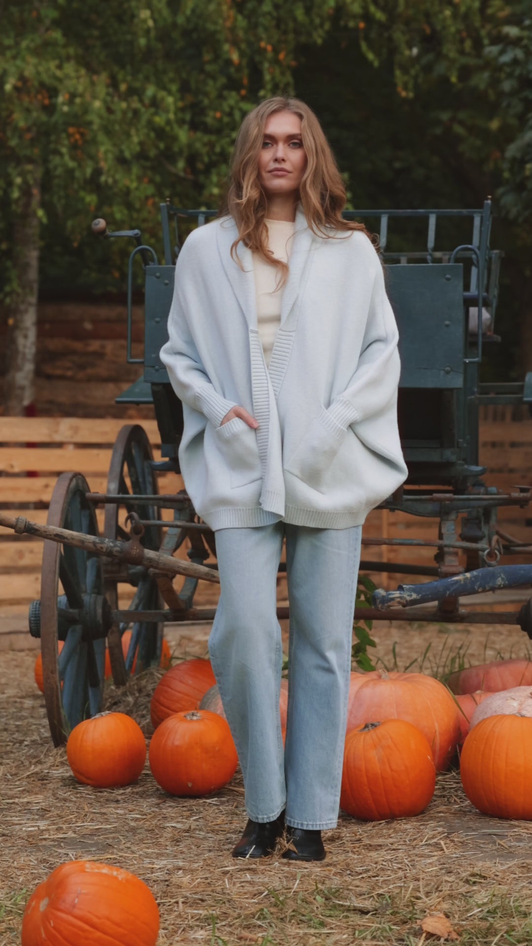 Open Front Oversized Cardigan