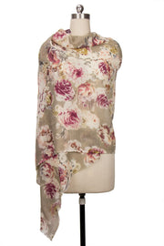 Mary All Over Flower Scarf