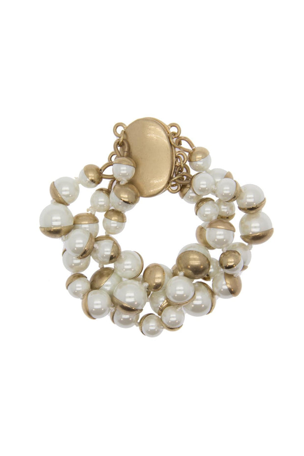Half Moon Pearl Bracelet