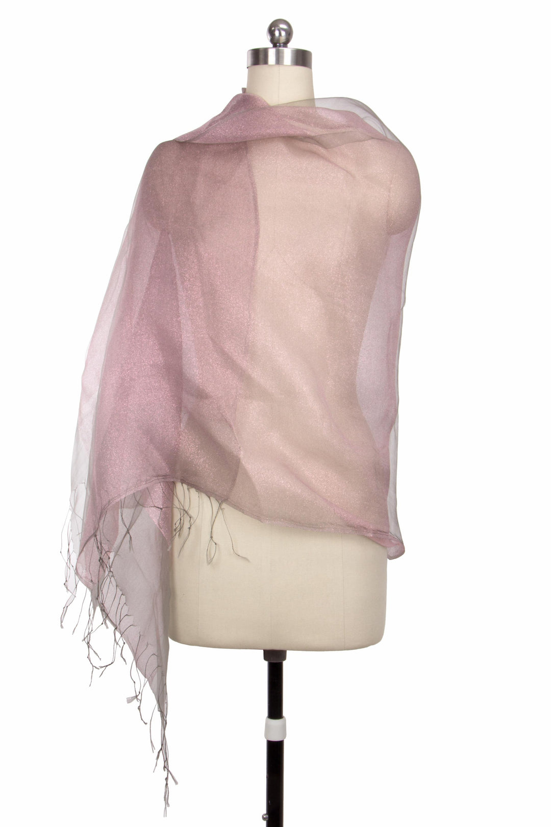 Glitz Sheer Fringed Scarf