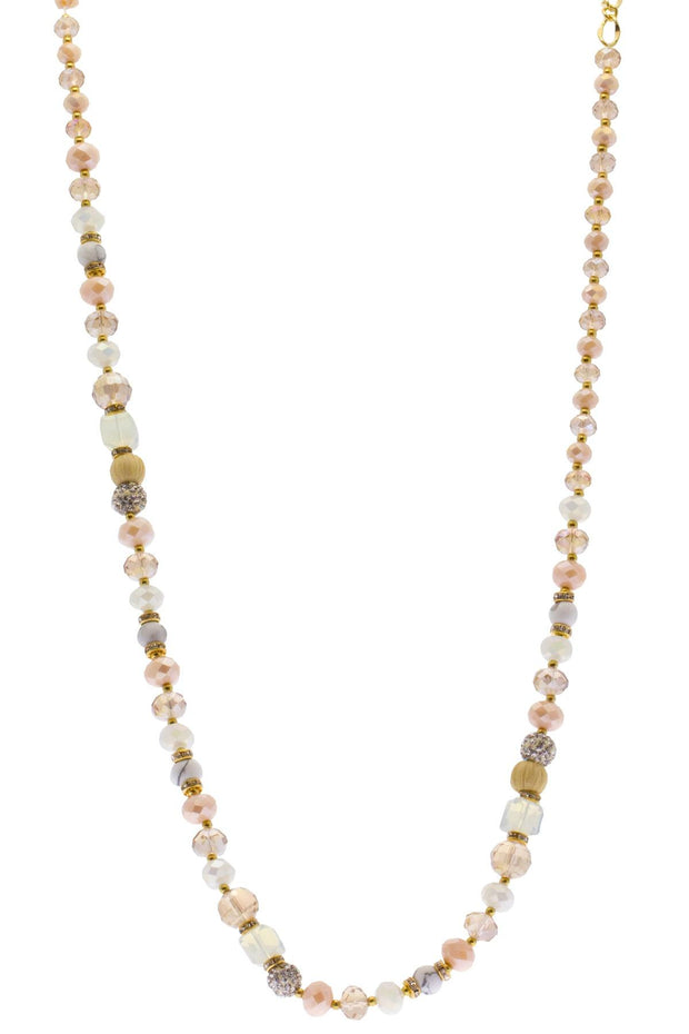 Broadcast Long Beaded Necklace
