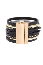 Midnight Tropic Leather Bracelet