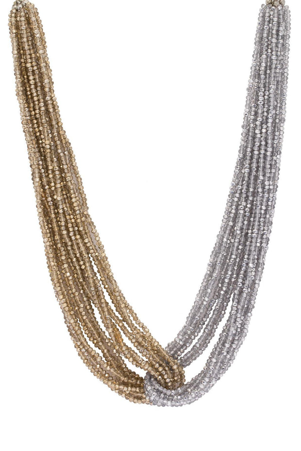 Two Tone Crystal Necklace