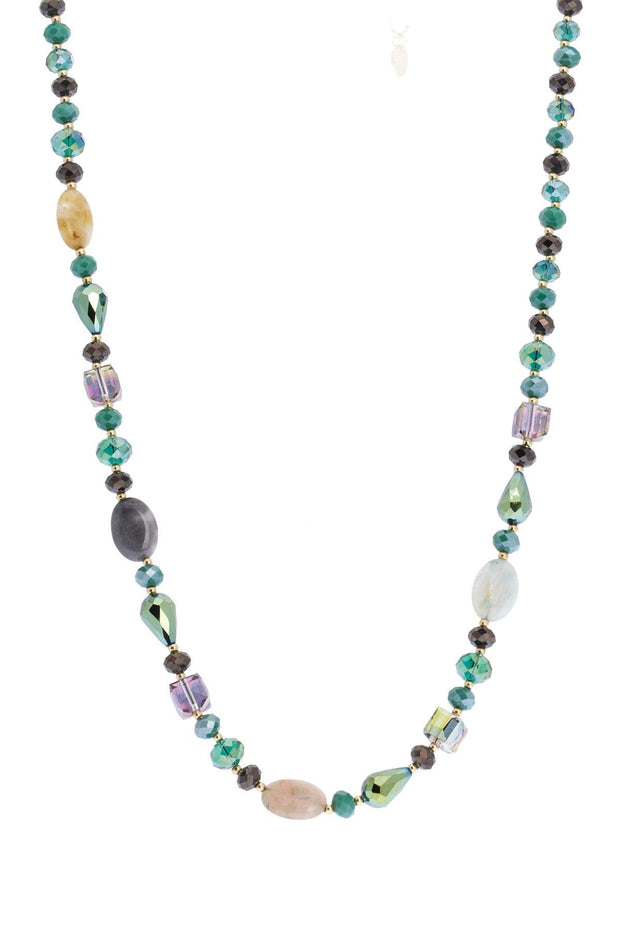 Broadcast Long Beaded Necklace