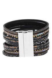 Optical Leather Bracelet