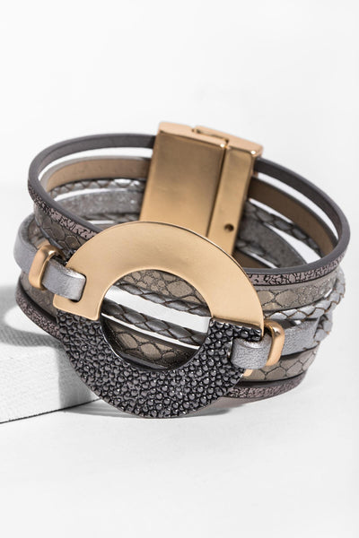 Time Travel Leather Bracelet