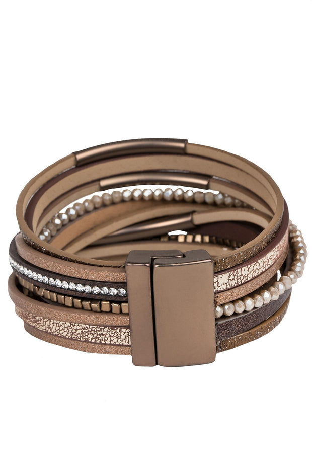 Glimmer Leather Bracelet