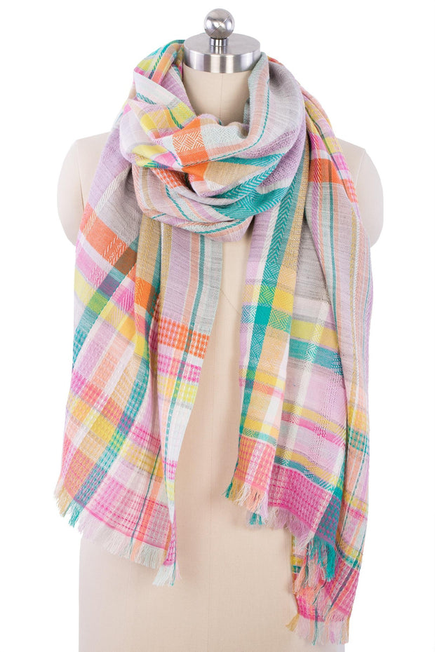 Happy Plaid Scarf