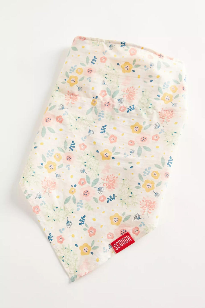 Blush Floral Scough Bandana