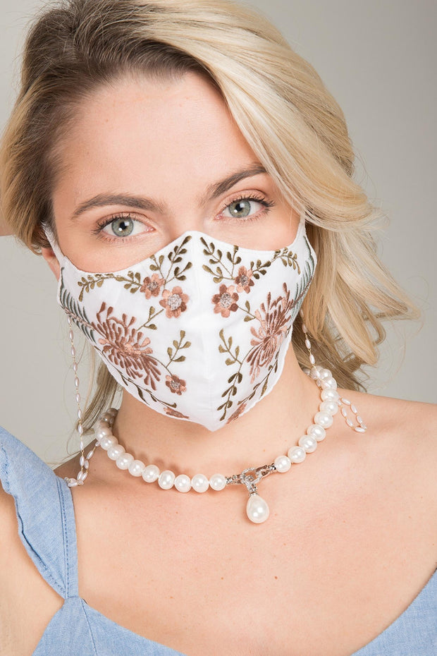 String Of Pearls Convertible Mask/ Eyeglass Chain