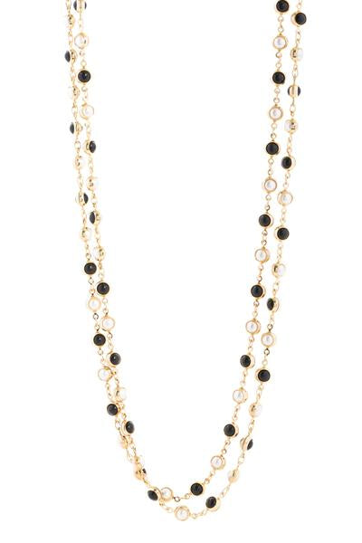 Golden Dainty Beaded Necklace