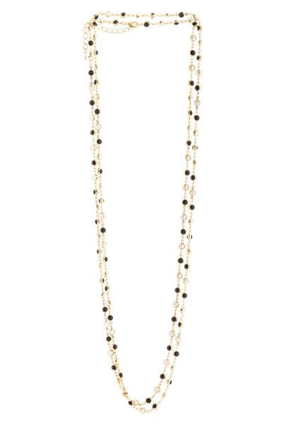 Golden Dainty Beaded Necklace