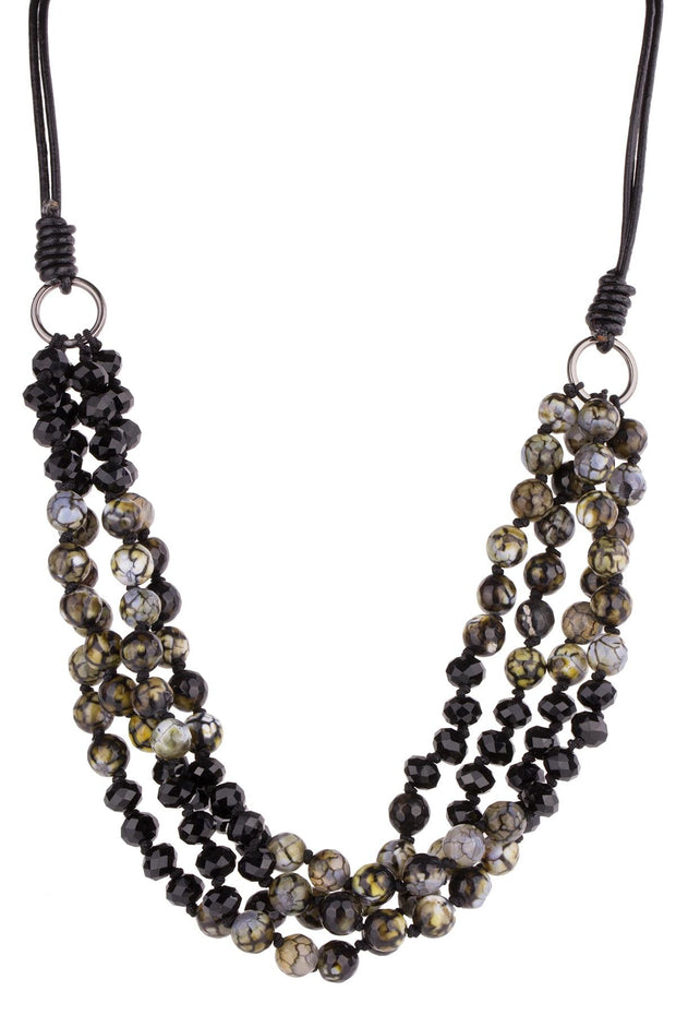 Fashionable Four Strand Brahma Necklace