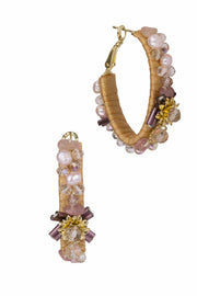 Fisola Beaded Hoop Earring