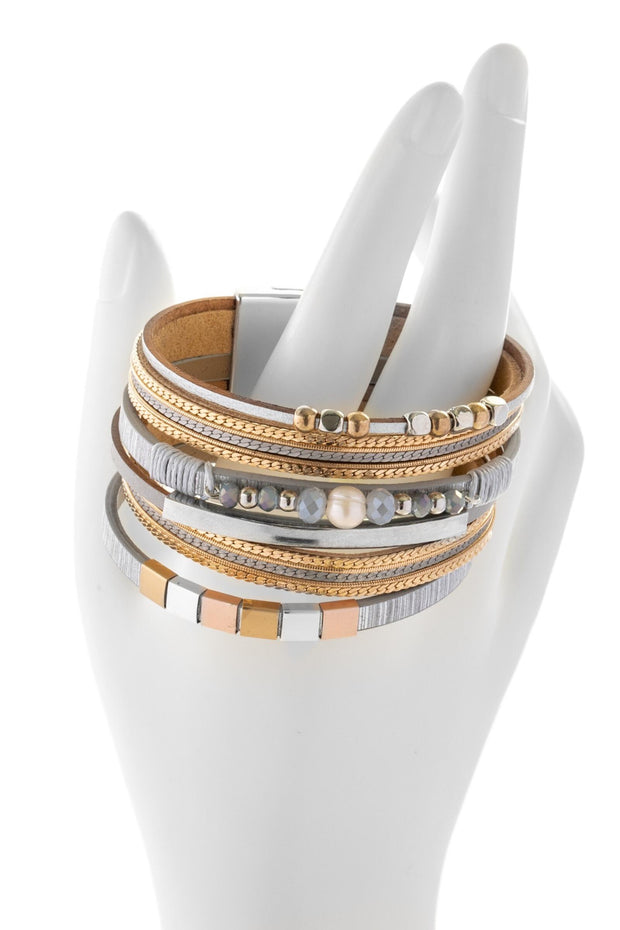 Metallic Beaded Bracelet