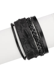Shyama Braided Multi Strand Leather Bracelet