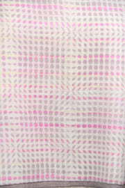Pink Grey Romantic Polka Dot Scarf