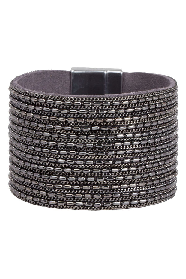 Rock n Roll Leather Cuff Bracelet