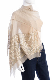 Sequined Sparkle Bordered Scarf