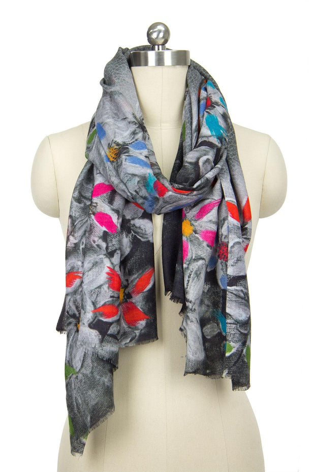 Cheerful Touch Multi Floral Scarf