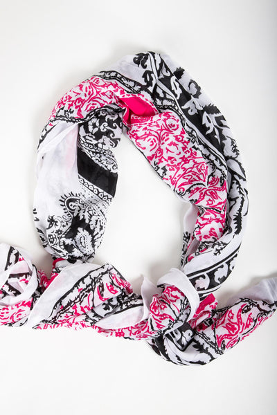 Heather Abstract-Patterned Scarf