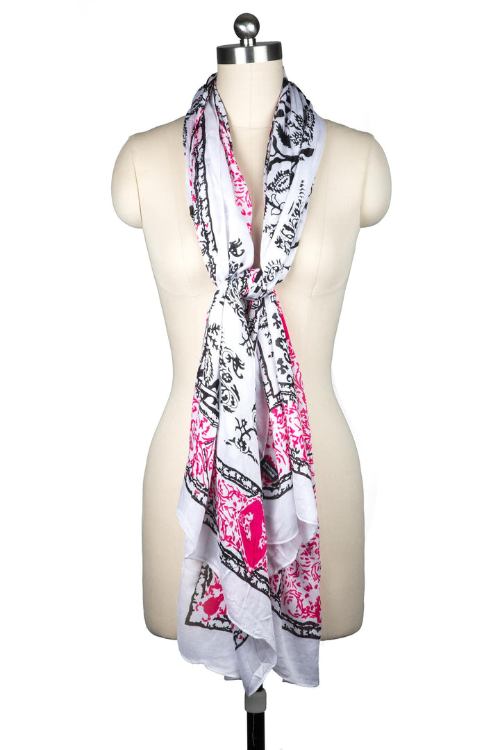 Heather Abstract-Patterned Scarf