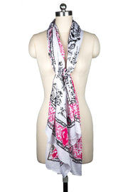 Heather Abstract-Patterned Scarf