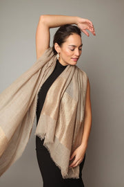 Simply Embellished Cashmere Scarf