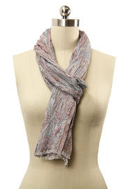Abstract Pleated Scarf