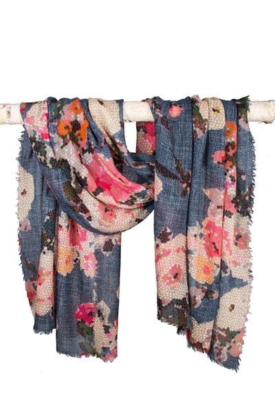 Mosaic Floral Scarf