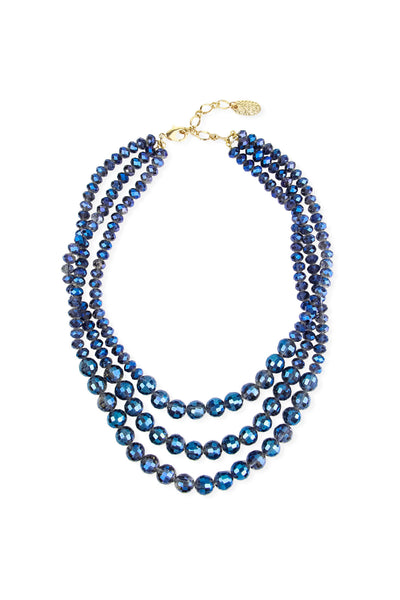 3 Tier Crystal Bead Necklace